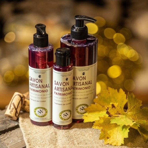 savon liquide artisanal corse Patrimonio Vin