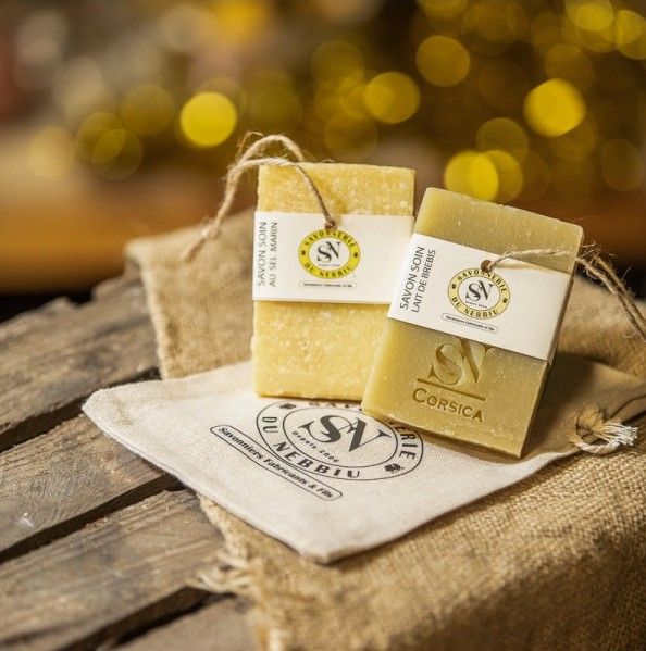 duo savons artisanaux sel marin et lait de brebis