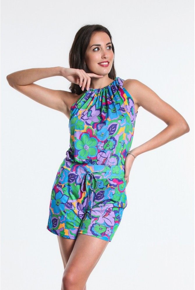 combinaison short cokas osanna creazione imprime tahiti