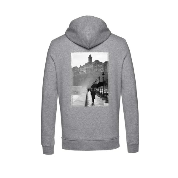 Sweat à Capuche Zippé Unisexe | L'Homme au Chapeau, Bastia