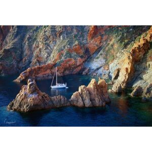 Photo d'un voilier à Elpa Nera en Corse