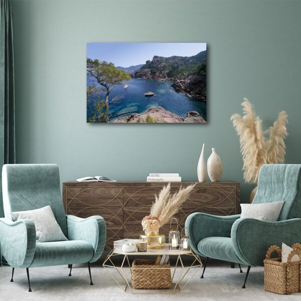 Photo de voiliers dans l'anse d'Elbo en Corse – Image 2