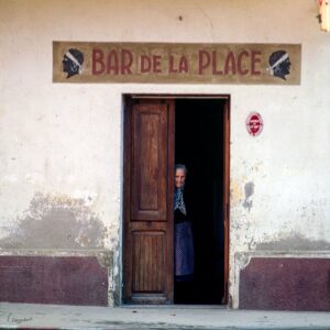 Photo du bar du village de Corbara en Corse