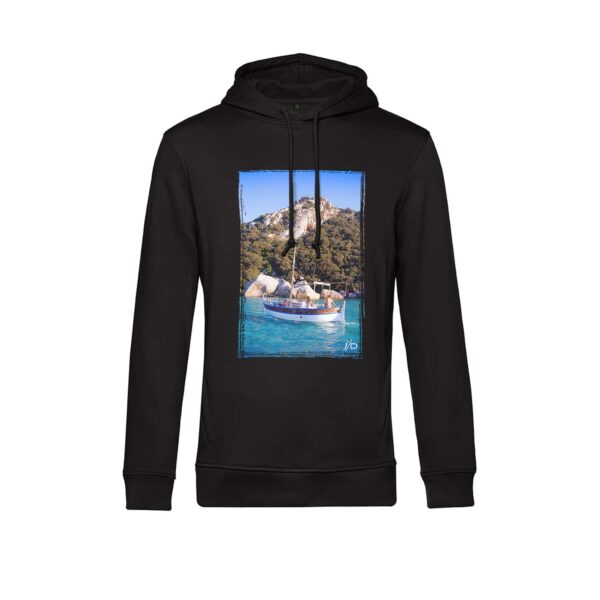 Sweat à Capuche Unisexe | Barque à Santa Giulia, Corse – Image 3