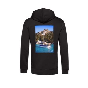 Sweat à Capuche Zippé Unisexe | Barque à Santa Giulia, Corse