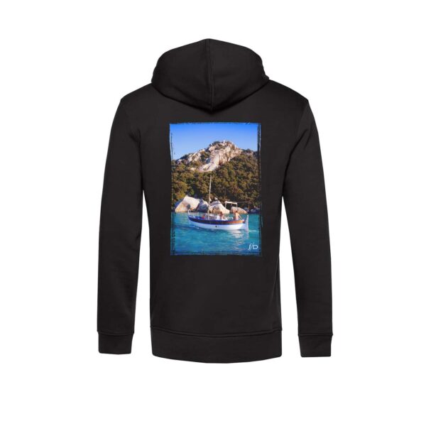 Sweat à Capuche Zippé Unisexe | Barque à Santa Giulia, Corse