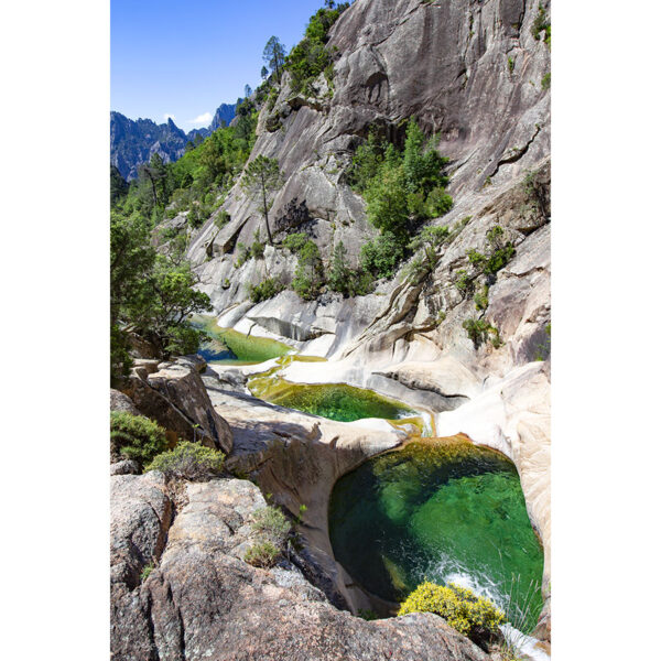 Photo des cascades de Purcaraccia en Corse