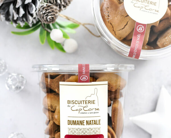 gâteaux corses bio et sans gluten, duo pains d'épices et sablés de Noël