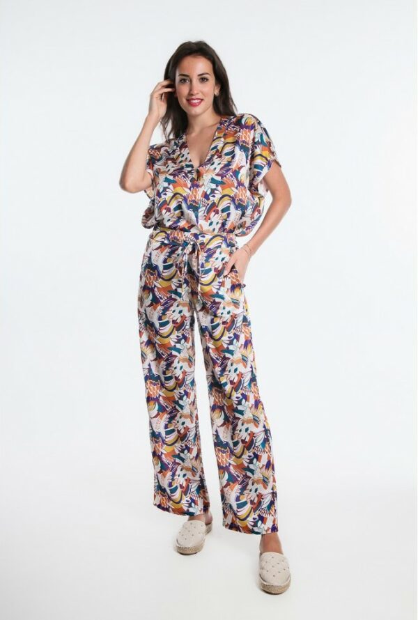 pantalon kim osanna creazione imprime jungle