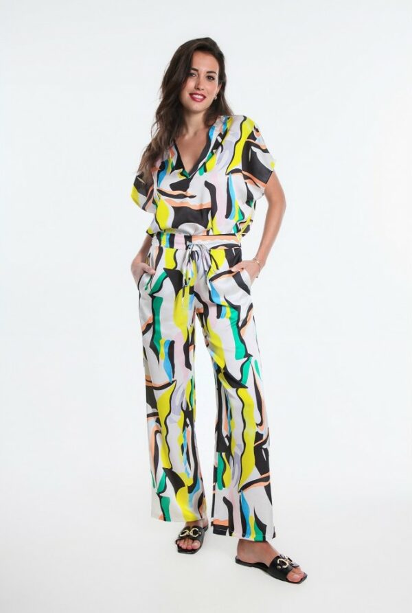 pantalon kim osanna creazione imprime pucci
