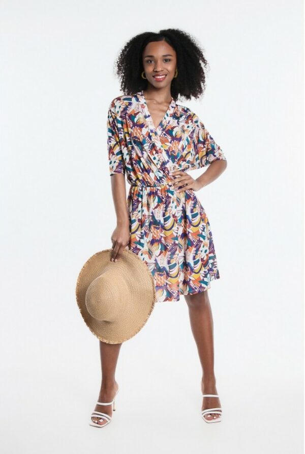 robe courte achila osanna creazione imprime jungle