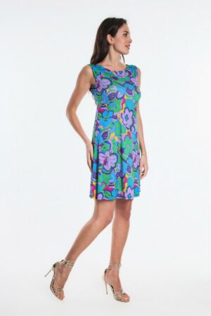 robe courte alios osanna creazione imprime tahiti