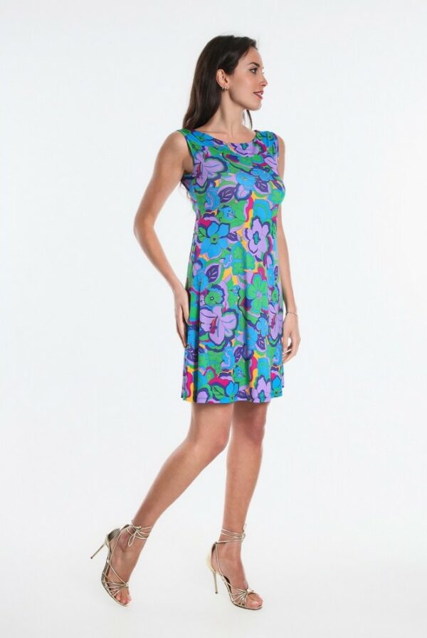 robe courte alios osanna creazione imprime tahiti