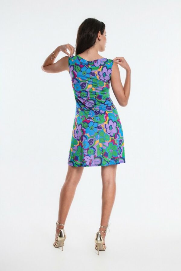 robe courte alios osanna creazione imprime tahiti