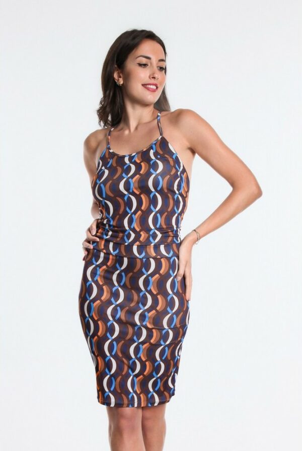 robe courte asia osanna creazione imprime catena