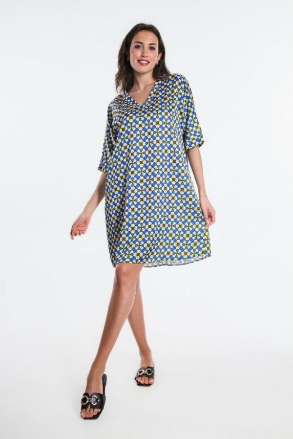 robe courte kasa osanna creazione imprime porto