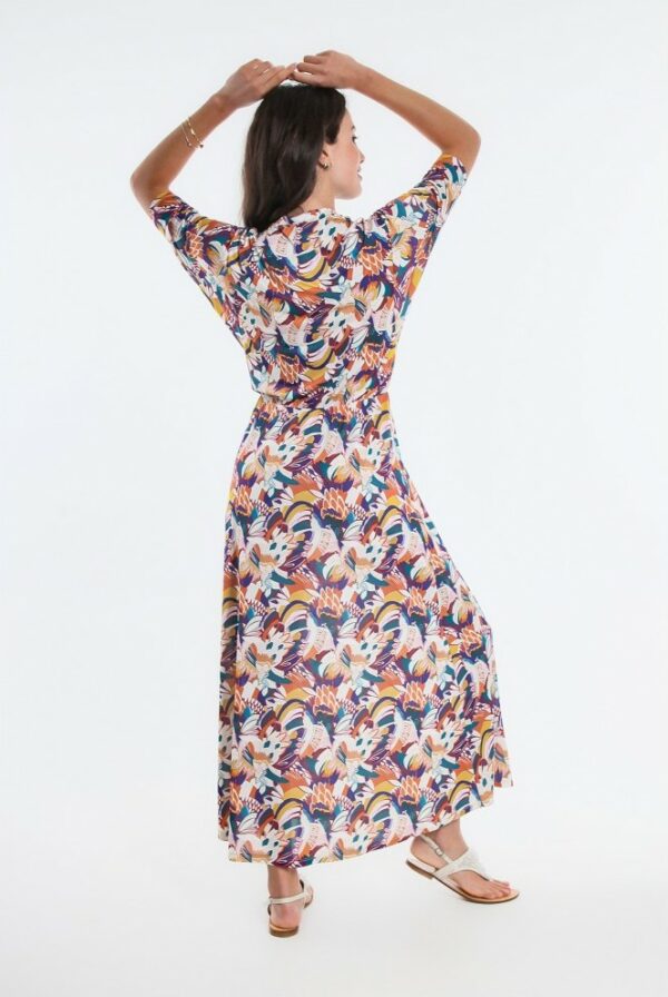 robe longue barbosa osanna creazione imprime jungle