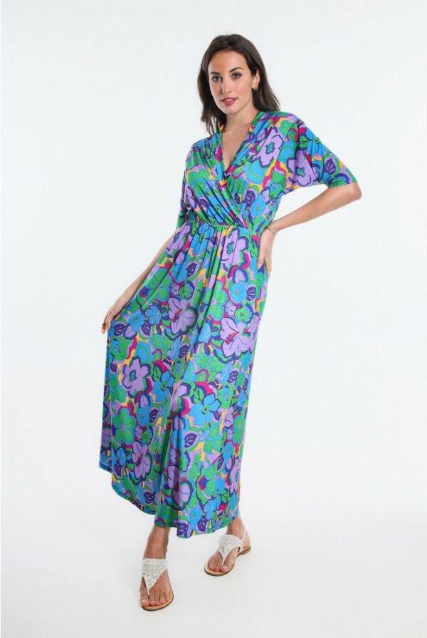 robe longue barbosa osanna creazione imprime tahiti
