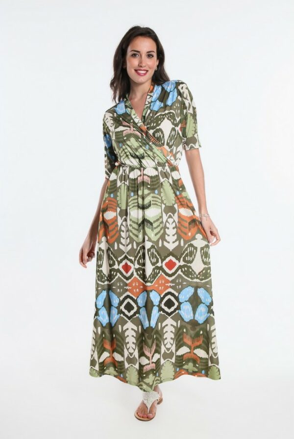 robe longue barbosa osanna creazione imprime tribal