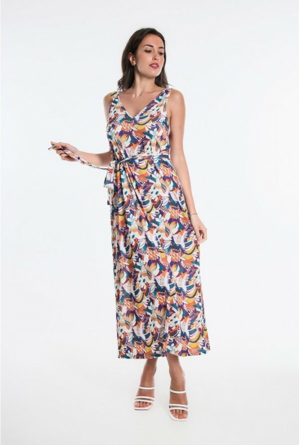 robe longue berangere osanna creazione imprime jungle