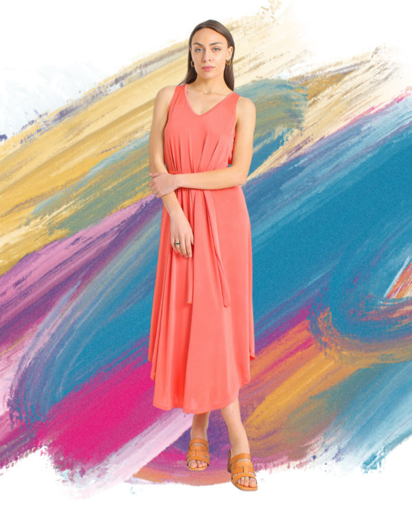 robe longue botti osanna creazione coloris corail