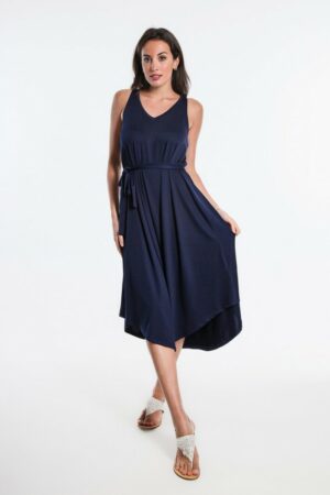robe longue botti osanna creazione coloris marine