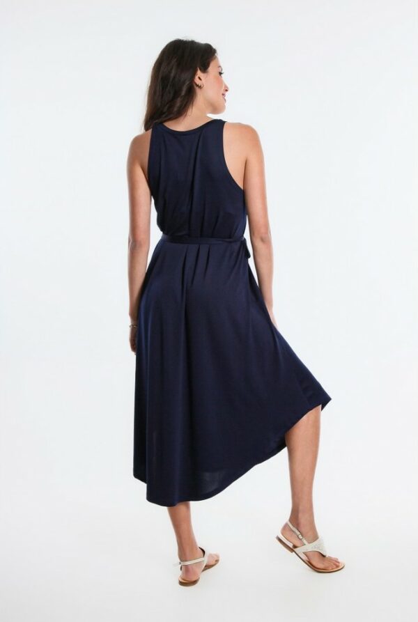 robe longue botti osanna creazione coloris marine