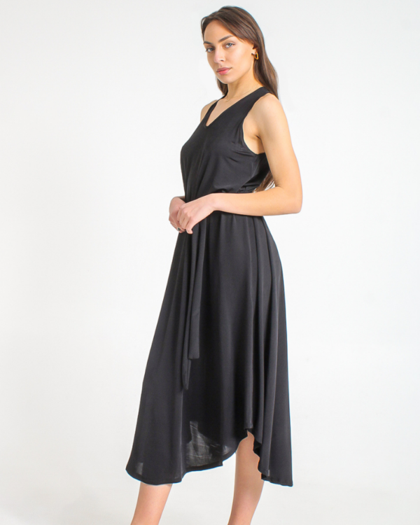 robe longue botti osanna creazione coloris noir