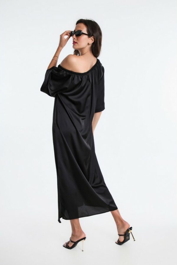 robe longue kheira osanna creazione coloris noir