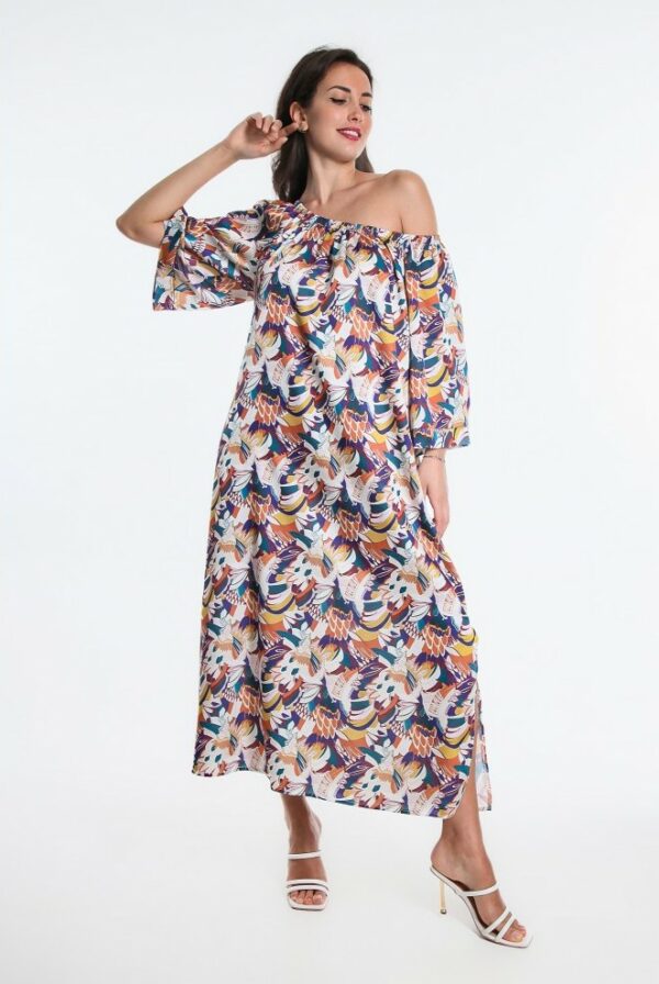robe longue kheira osanna creazione imprime jungle