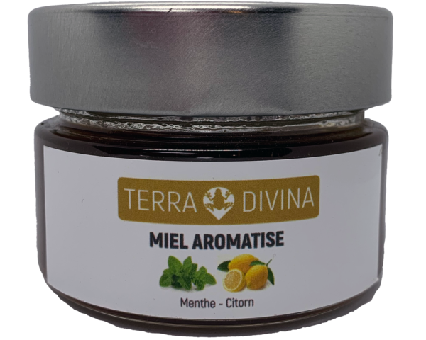 Miel aromatisé Aromiel digest (menthe poivrée/citron) 215g