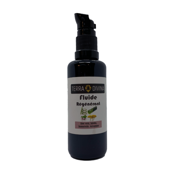 fuide regenerant jojoba aloe vera immortelle et genévrier 50ml