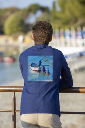 Veste Bleu de Chine - La parisienne, Ajaccio.