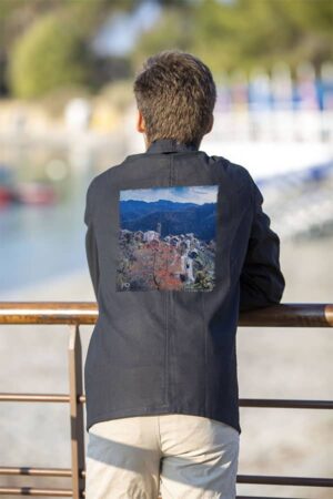 Veste Bleu de Chine - Le village de Verdèse en Castagniccia.